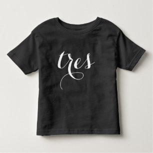 T-shirt Pour Les Tous Petits 3ème Espagnol "tres " de la chemise  