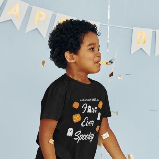 T-shirt Pour Les Tous Petits 4e anniversaire éffrayant