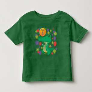 T-shirt Pour Les Tous Petits 4ème Alligator d'anniversaire