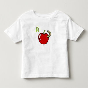 T-shirt Pour Les Tous Petits "A est pour Apple "