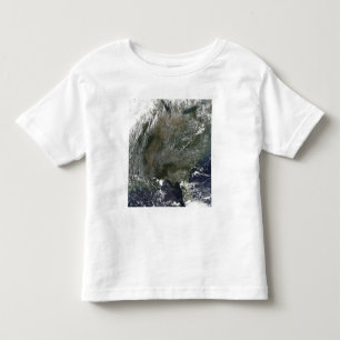 T-shirt Pour Les Tous Petits A soleil-comme le motif des nuages à haute