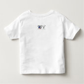 T-shirt Pour Les Tous Petits Abeille avec les fleurs roses (Dos)