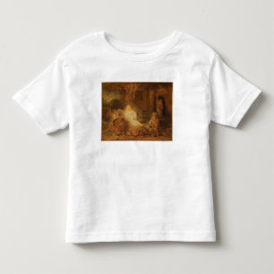 T-shirt Pour Les Tous Petits Abraham reçoit les trois anges, 1646 (huile sur l
