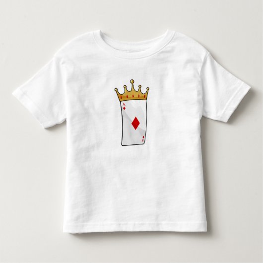 T-shirt Pour Les Tous Petits Ace diamant avec Couronne (Devant)