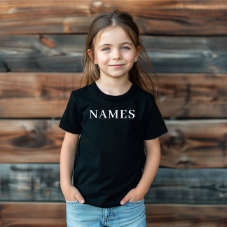 T-shirt Pour Les Tous Petits Add Your Name