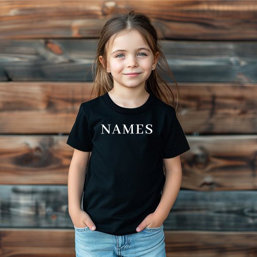 T-shirt Pour Les Tous Petits Add Your Name