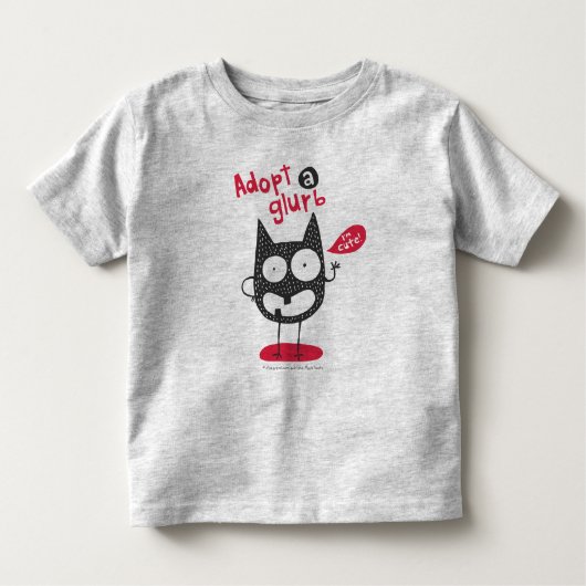 T-shirt Pour Les Tous Petits Adoptez un Glurb (Devant)