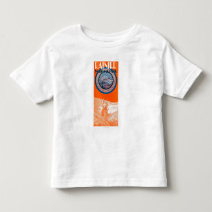 T-shirt Pour Les Tous Petits Affiche du mont Rainier - équitation