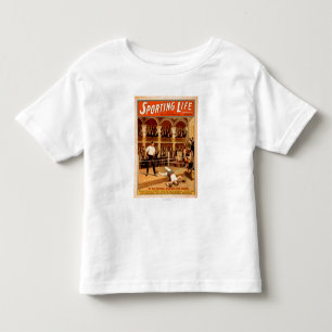 T-shirt Pour Les Tous Petits Affiche théâtrale de boxe de jeu "de la vie