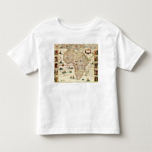 T-shirt Pour Les Tous Petits AfricaPanoramic MapAfrica 2 (Devant)