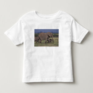 T-shirt Pour Les Tous Petits Afrique, Kenya, Parc national d'Amboseli. Éléphant