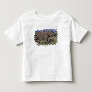T-shirt Pour Les Tous Petits Afrique, Kenya, Parc national d'Amboseli. Éléphant