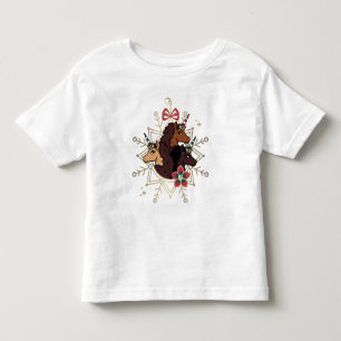 T-shirt Pour Les Tous Petits Afro Unicorn Festive Vacances Magique