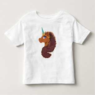 T-shirt Pour Les Tous Petits Afro Unicorn Unique