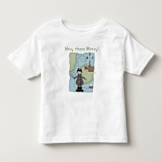 T-shirt Pour Les Tous Petits Ahoy là Matey ! Pirate (Devant)