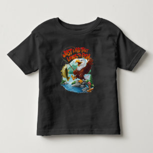 T-shirt Pour Les Tous Petits Aigle Majestic avec du poisson frais sur Perche Ro
