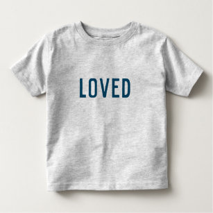 T-shirt Pour Les Tous Petits Aimé   Moderne minimaliste élégant tendance Marine