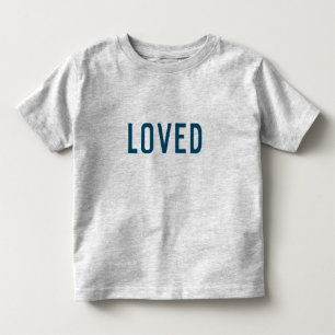 T-shirt Pour Les Tous Petits Aimé   Moderne minimaliste stylé tendance Marine b