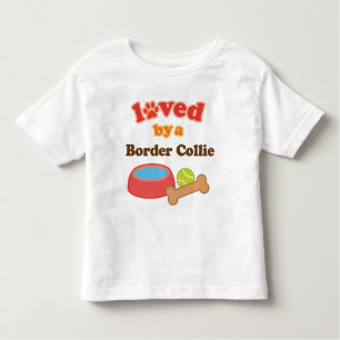 T-shirt Pour Les Tous Petits Aimé par border collie (race de chien)