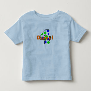 T-shirt Pour Les Tous Petits Ajouter le nom de votre enfant Chemise 4e annivers