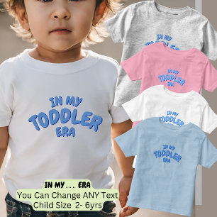 T-shirt Pour Les Tous Petits Ajouter un mot dans mon ère de TODDLER bleu person