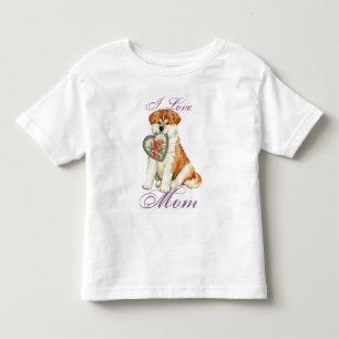T-shirt Pour Les Tous Petits Akita Heart Maman