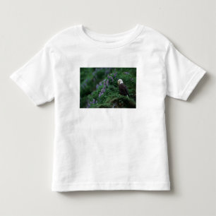 T-shirt Pour Les Tous Petits Alaska, île Unalaska Pygargue à tête blanche parmi