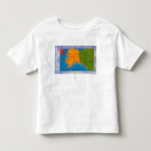 T-shirt Pour Les Tous Petits AlaskaGreetings de carte de l'Alaska