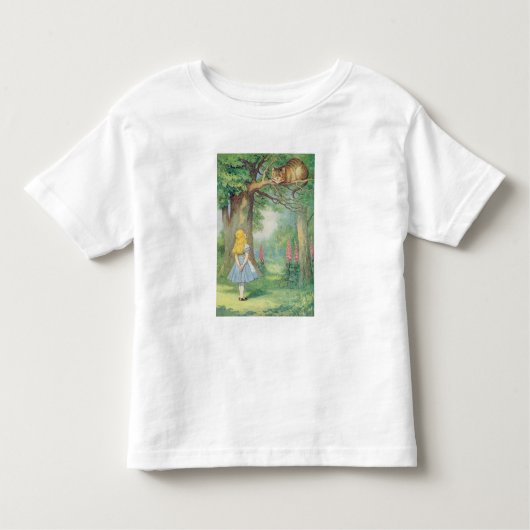 T-shirt Pour Les Tous Petits Alice et le Cheshire Cat (Devant)