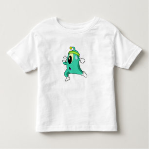 T-shirt Pour Les Tous Petits Alien en tant que coureur