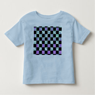 T-shirt Pour Les Tous Petits Alien Green Checker Motif Toddler's Shirt