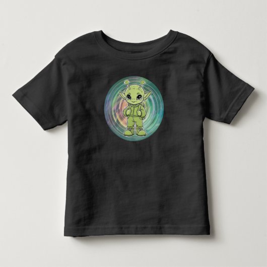 T-shirt Pour Les Tous Petits Alien Vert (Devant)