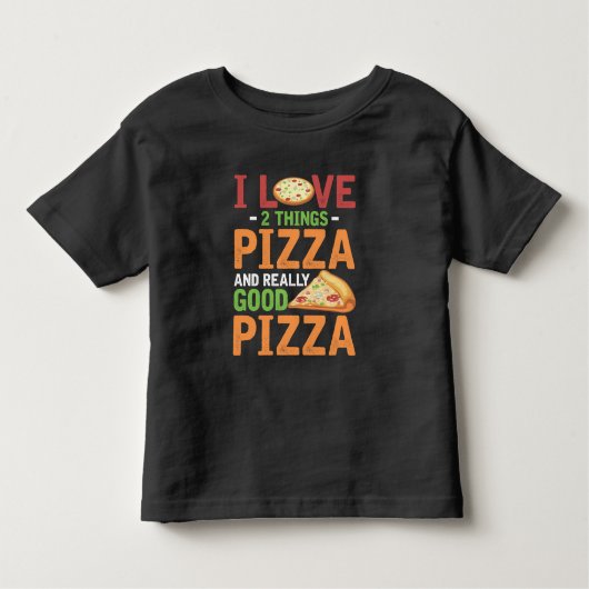T-shirt Pour Les Tous Petits Alimentation Rapide Pizza Slice Lover (Devant)