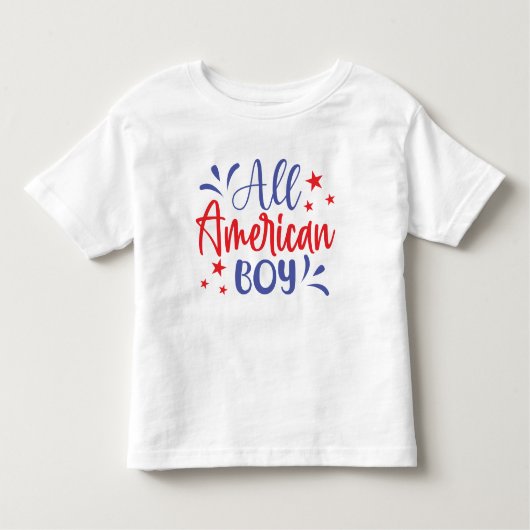 T-shirt Pour Les Tous Petits All American Boy (Devant)