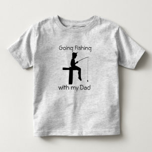 T-shirt Pour Les Tous Petits Aller à la pêche avec papa Boys Chemise
