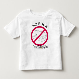 T-shirt Pour Les Tous Petits Allergie d'oeufs