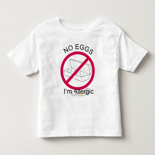 T-shirt Pour Les Tous Petits Allergie d'oeufs (Devant)