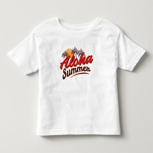 T-shirt Pour Les Tous Petits Aloha Été (Devant)
