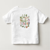 T-shirt Pour Les Tous Petits Alphabet Fruit et Veggie - Aliments ABC - (Dos)
