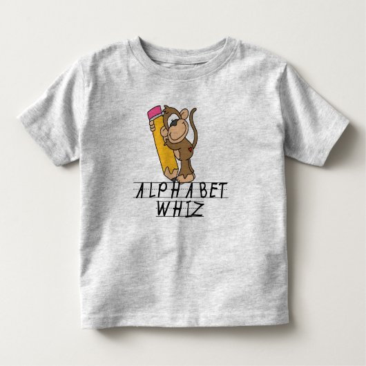 T-SHIRT POUR LES TOUS PETITS ALPHABET WHIZ (Devant)