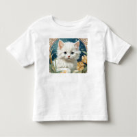 Alphonse Mucha Art Nouveau Kitten