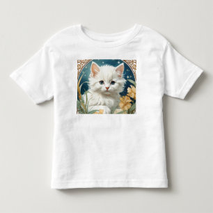 T-shirt Pour Les Tous Petits Alphonse Mucha Art Nouveau Kitten