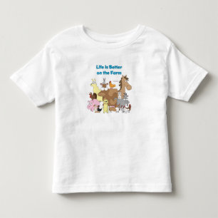 T-shirt Pour Les Tous Petits Améliorez à la ferme - chemise d'enfant en bas 
