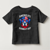 T-shirt Pour Les Tous Petits America’s Goodest Boy Dog (Devant)