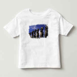 T-shirt Pour Les Tous Petits Amérique du Sud, Chili, Île de Pâques, Ahu Akiri.