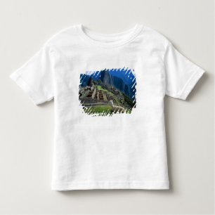 T-shirt Pour Les Tous Petits Amérique du Sud, Pérou. Un lama repose sur une col