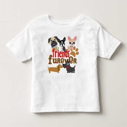 T-shirt Pour Les Tous Petits Amis Chiens Furever Chiens Chiens Chiens Chiens Ch (Devant)