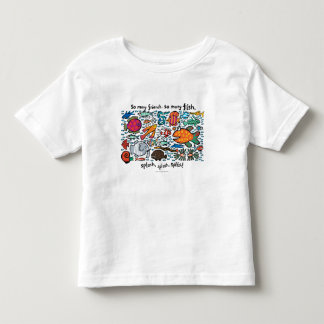 T-shirt Pour Les Tous Petits Amis colorés de poissons