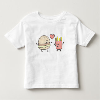 T-shirt Pour Les Tous Petits Amis d'aliments de préparation rapide