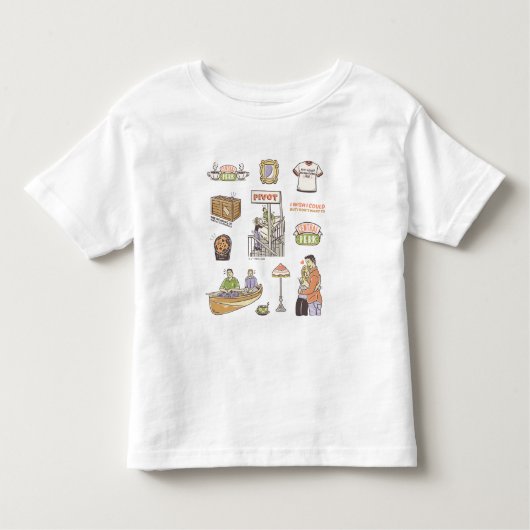 T-shirt Pour Les Tous Petits AMIS™ | Icônes de dessin (Devant)